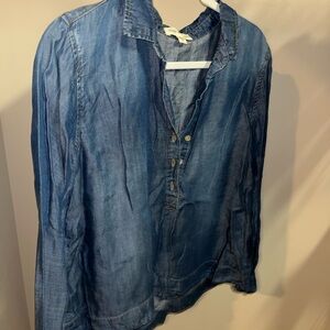 Cloth & Stone Blue Denim Shirt